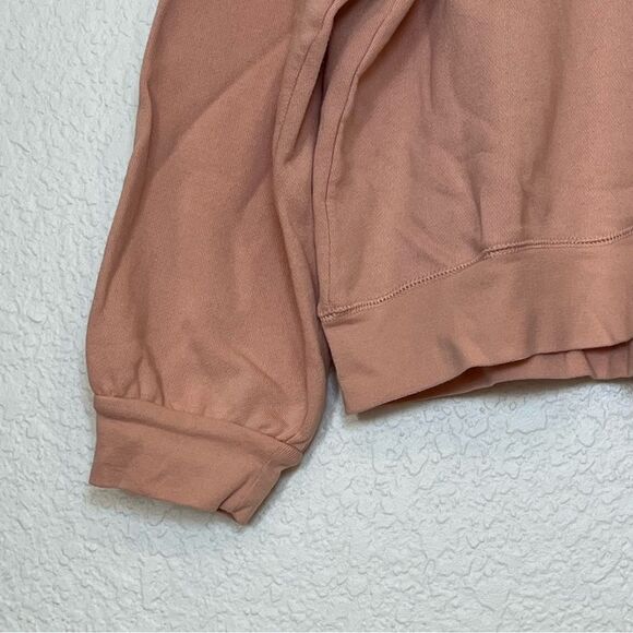 Madewell Gathered Puff-Sleeve Sweatshirt in Muted Shell size XL - Picture 6 of 13